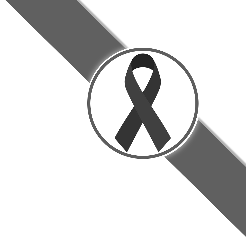 Black Ribbon Top Right